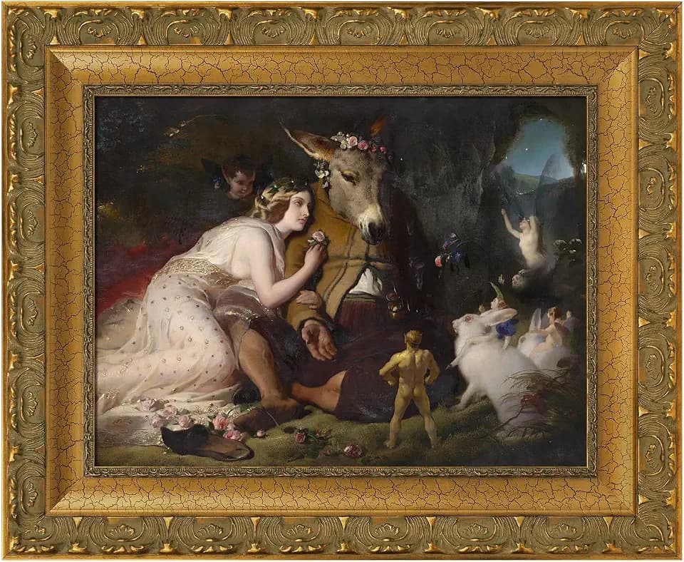 Classic Canvas Frame for 24x32 Oil Paintings Art Prints,Gold