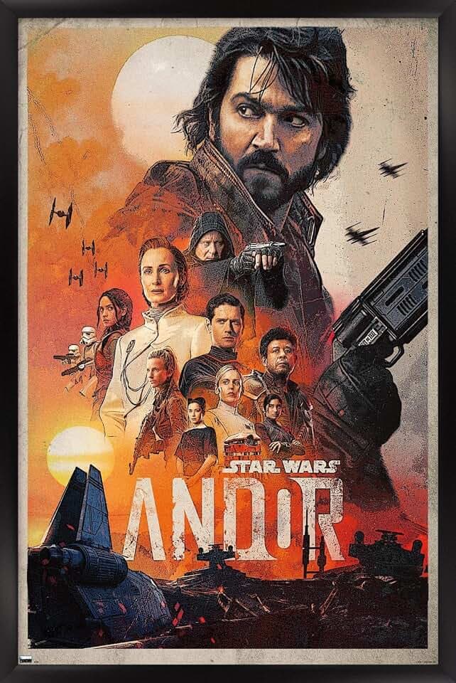Trends International Star Wars: Andor - One Sheet Wall Poster, 14.725" x 22.375", Black Framed Version