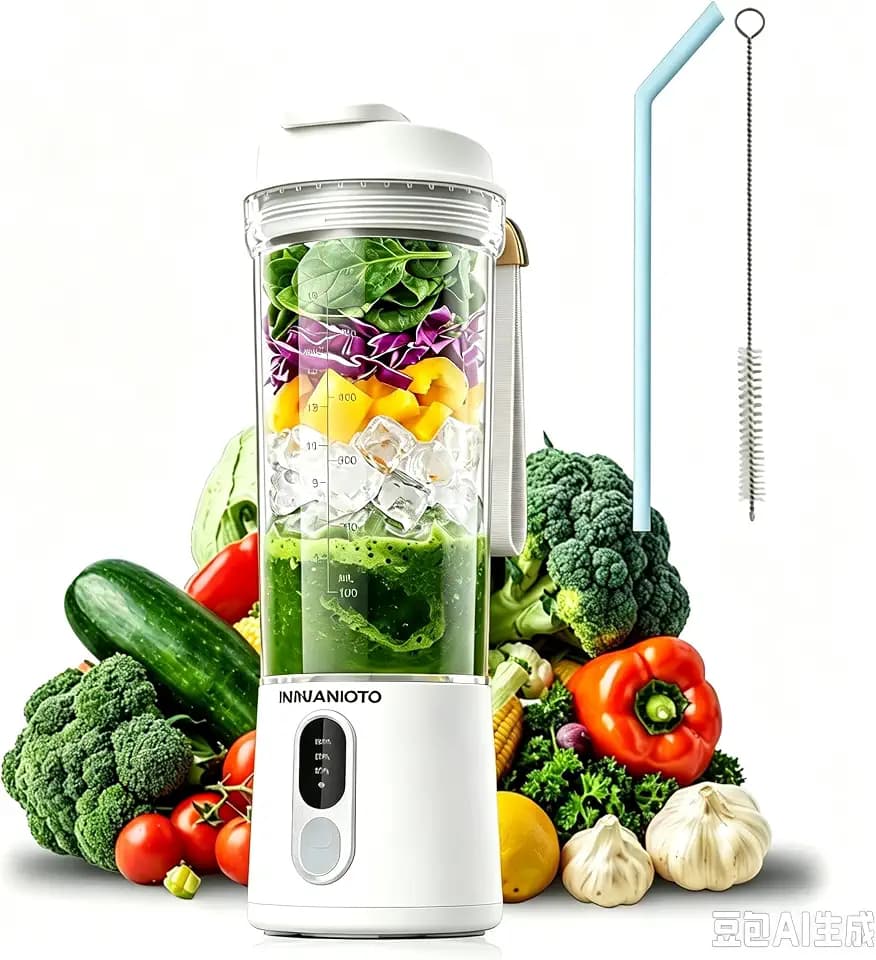 Personal Size Portable Blender Make Smoothies - 20oz Powerful Mini Blender
