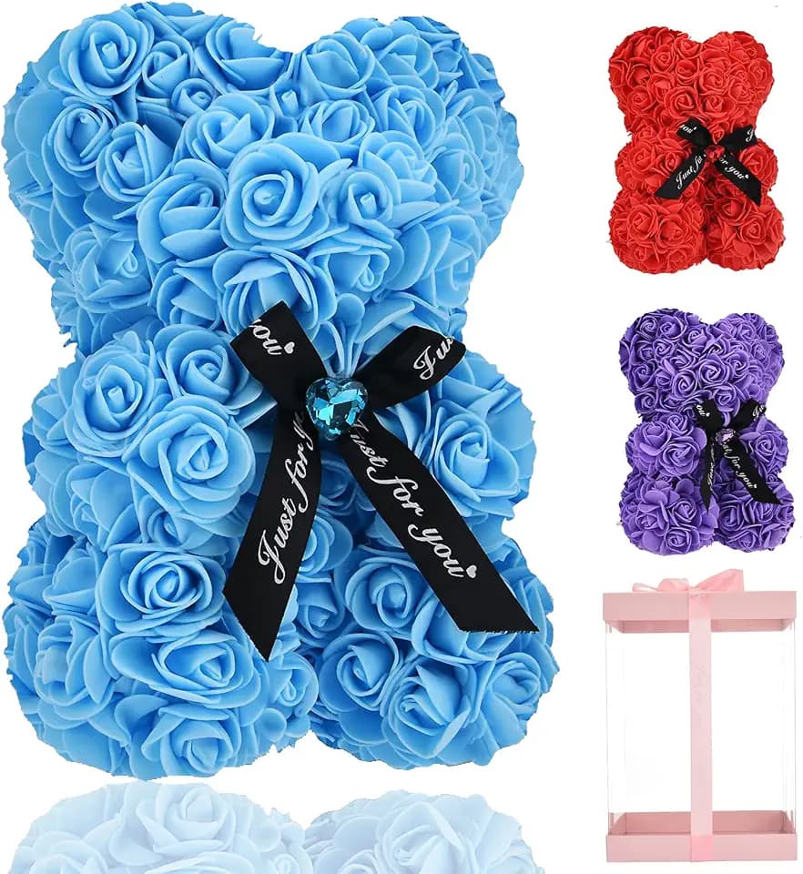 Lgv Flower Rose Bear,Gift for Valentine's Mother's Day, Christmas, Birthday