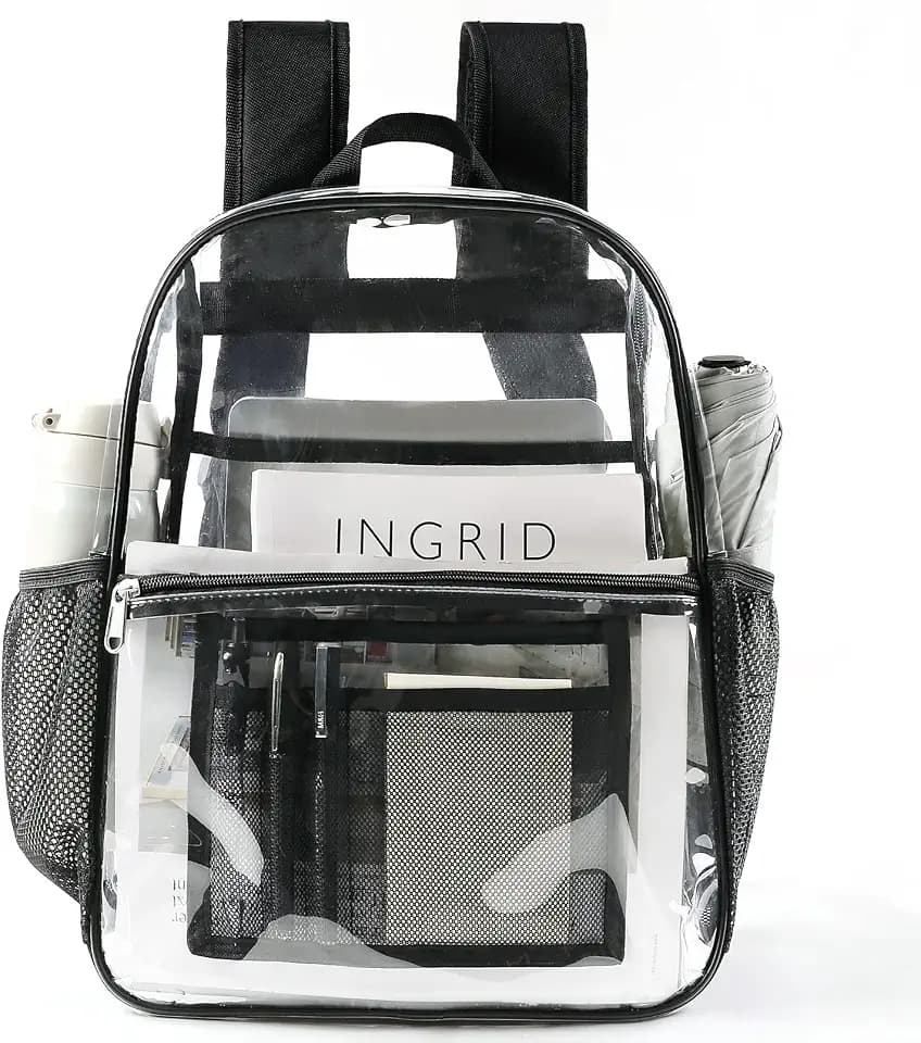USPECLARE Clear Backpack Heavy Duty for School PVC Transparent Backpack