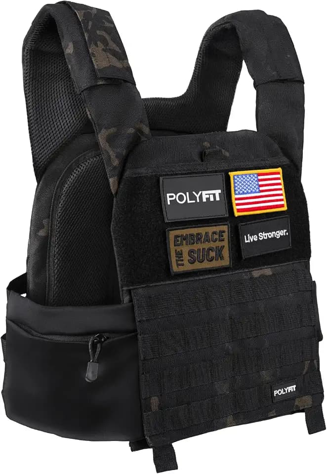 Polyfit Fortify Weighted Vest - Workout Vest for Men & Women