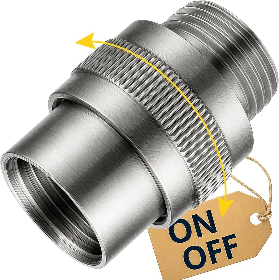 G-Promise Metal Shower Head Shut Off Valve, Flow Control Valve