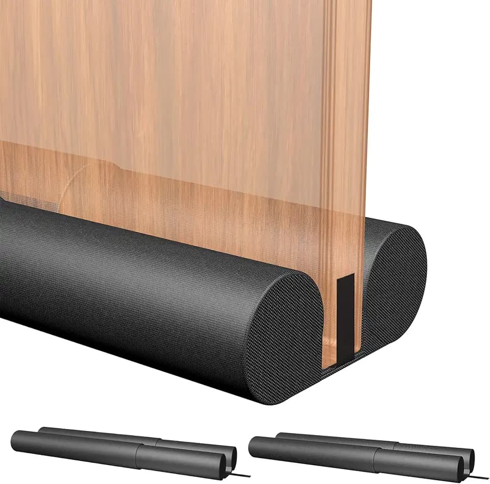 2 Pack Door Draft stoppers for Bottom of Door Adjustable from30to 36inches