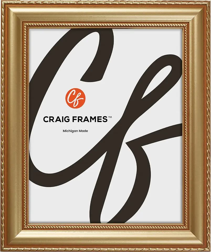 Craig Frames 20x30 Picture Frame – Victoria Ornate Gold 1.5 Inch Wide Solid Wood Moulding, Vintage Decorative Finish, Includes Plexiglass and Backing, Wall Display Frame for Art, Posters, or Photos