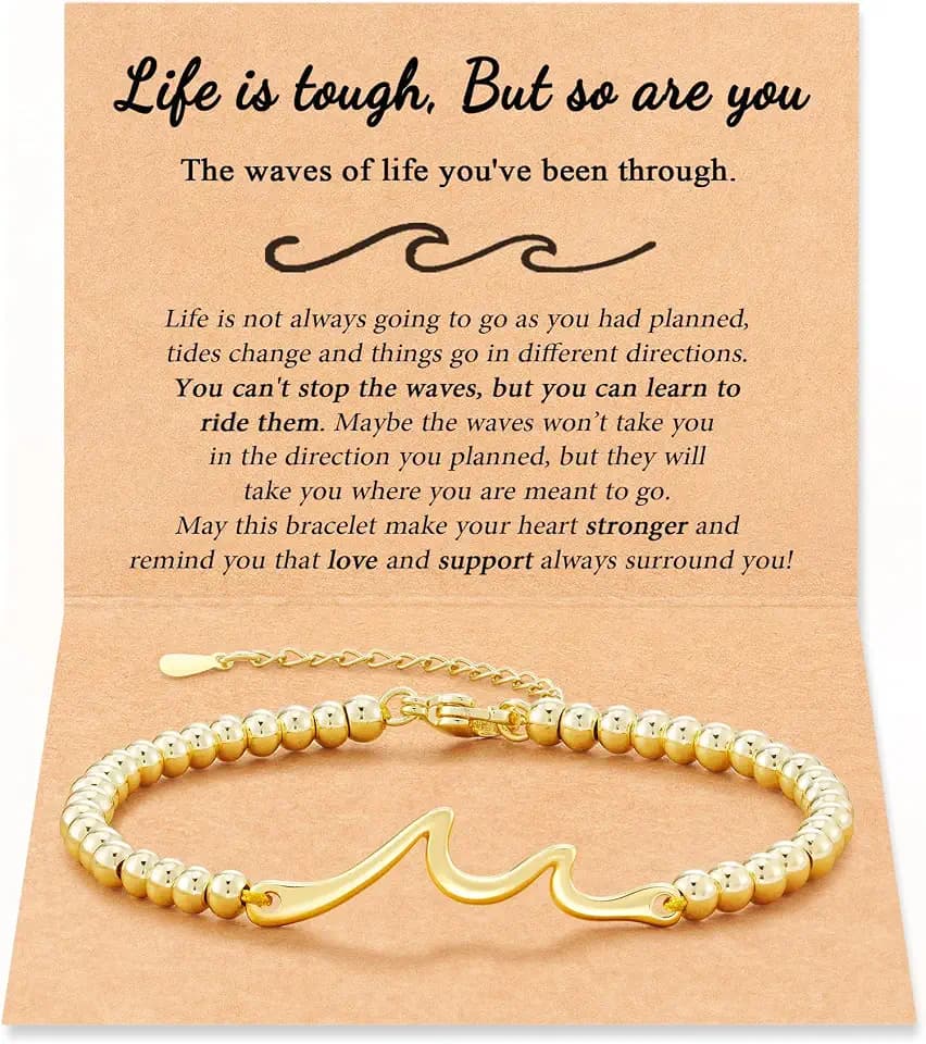 Tarsus Unique Inspirational Gift, Encouragement Wave Bracelet for Women Men