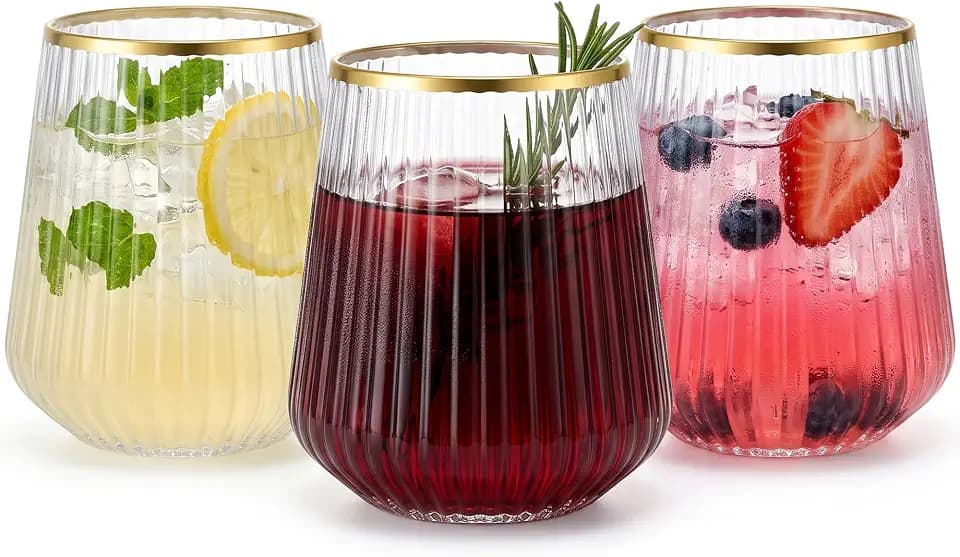 Plastic Wine Glasses, 14Oz Unbreakable Plastic Cocktail Glasses, 40 Pack
