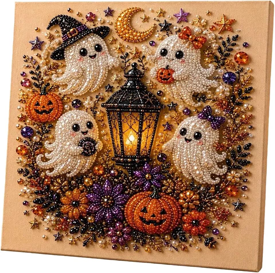 Halloween Ghost Pearl Art DIY Kit (Ghost)