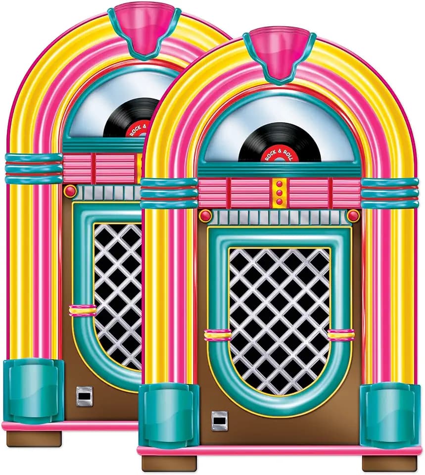 Beistle , 2 Piece Jukebox Cutouts, 3'