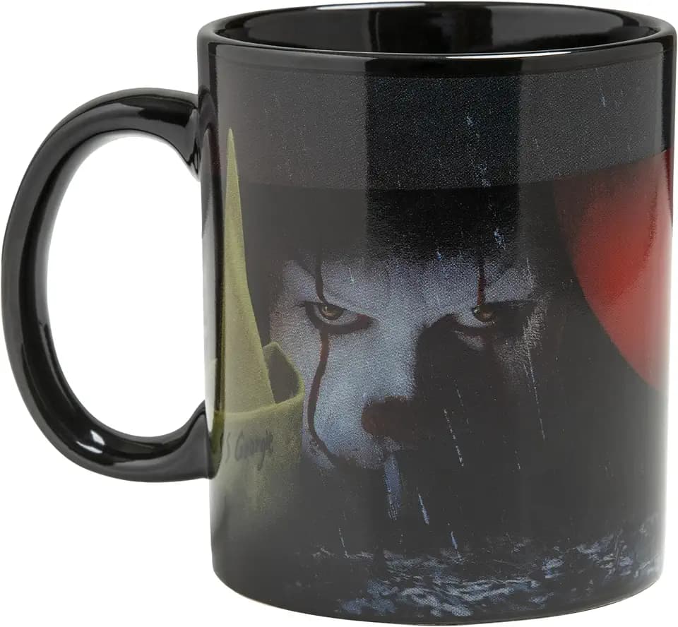 Paladone IT Pennywise the Clown Oversized XL Ceramic Mug, Officially Licensed Cup for Coffee, Tea and Hot Chocolate, Horror Movie Merchandise for Teens & Adults