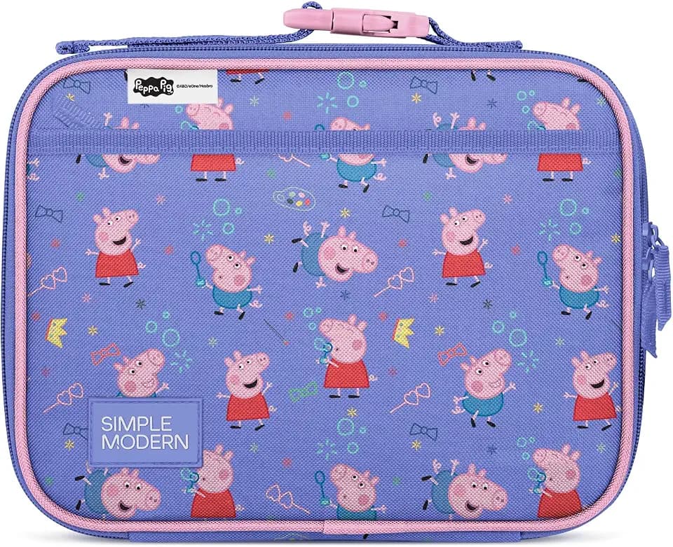 Simple Modern Peppa Pig Kids Lunch Box & Insulated Lunch Bag for School