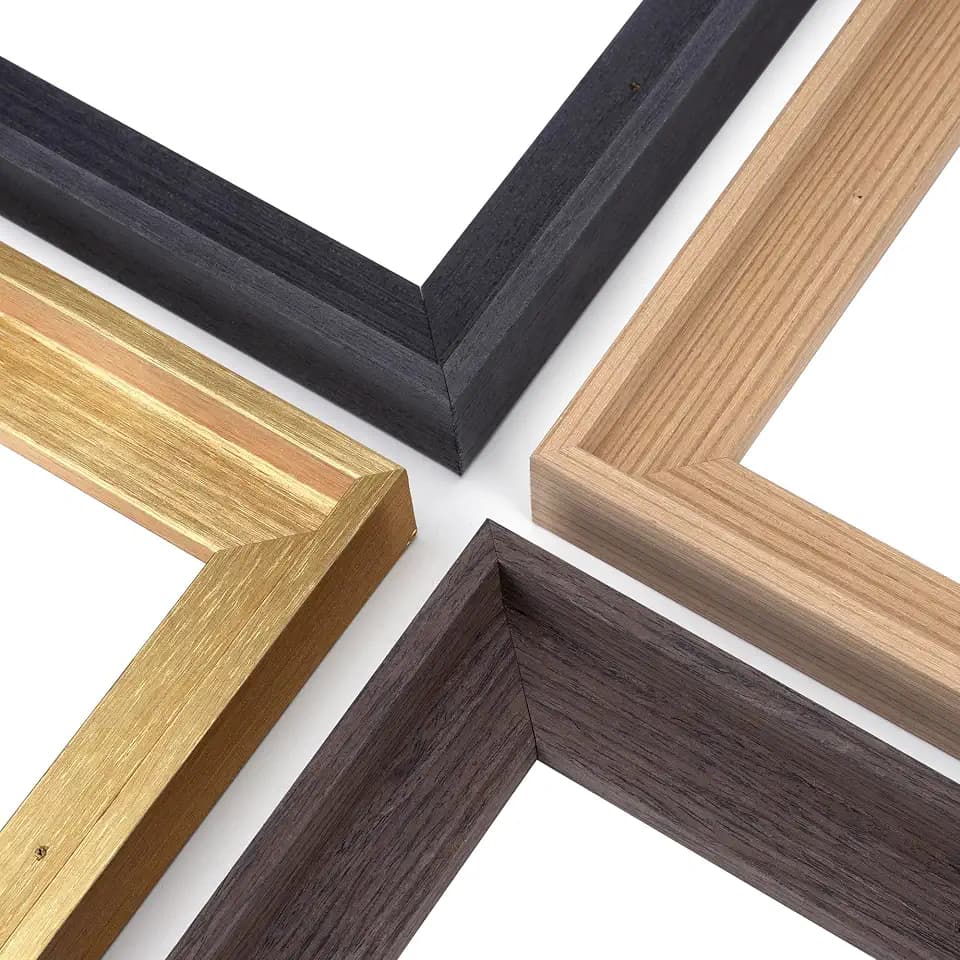 12x18 Wood Canvas Floater Frame 0.6-0.9" Deep(12x18,Dark Brown)