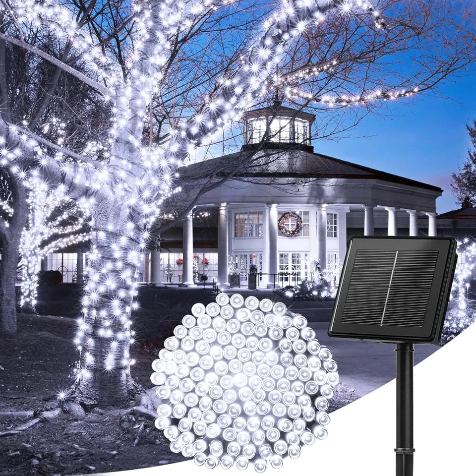 Solar String Lights Outdoor, Extra Long 72FT 200 LED Christmas String Light