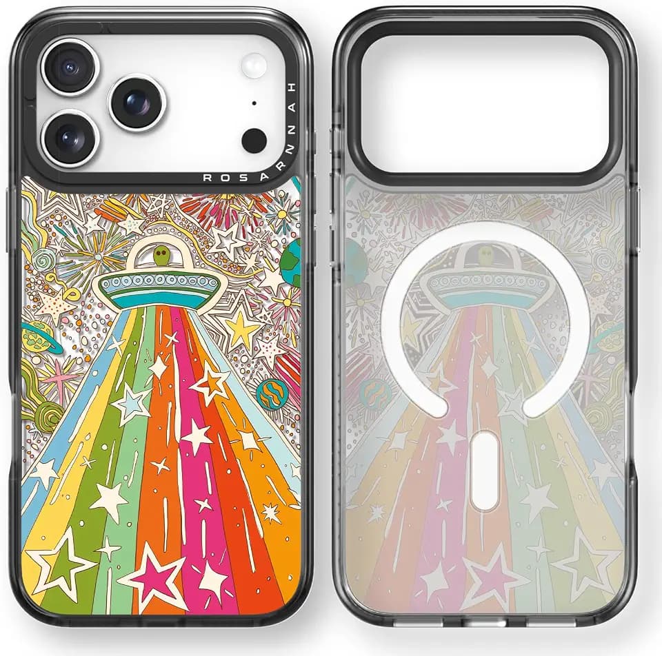 Rosarnnah for iPhone 17 Pro Max Case Aesthetic Black, ET Alien