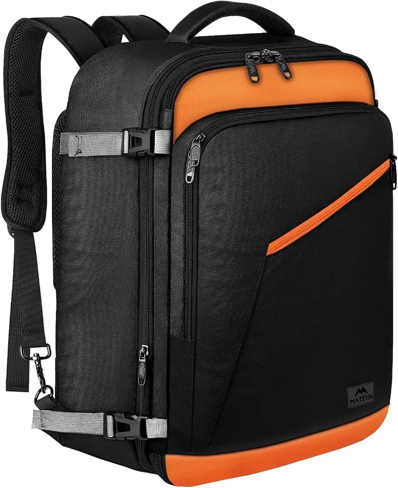 MATEIN Carry on Backpack for Airplane, Expandable Travel Bag for Travelling