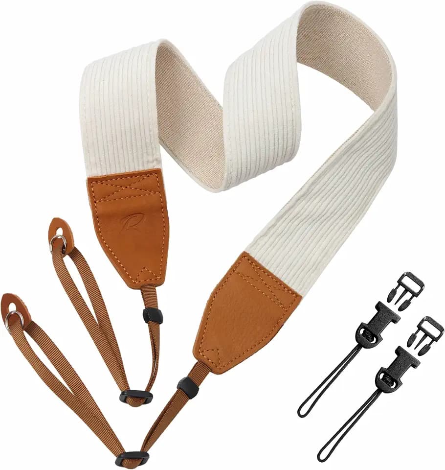 Padwa Lifestyle 2" Breiter Cord & Samt & Kork Kameragurt