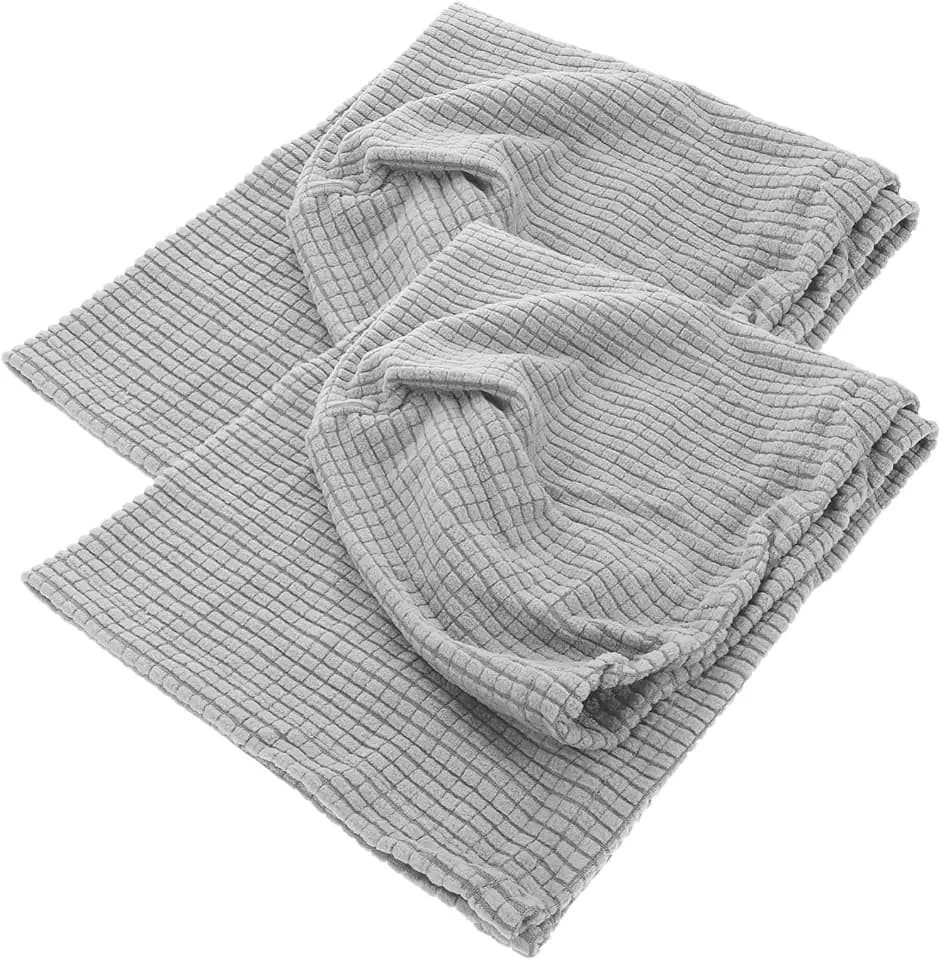 1 Pair Polar Fleece Stretchy Armrest Covers for Sofa Chairs
