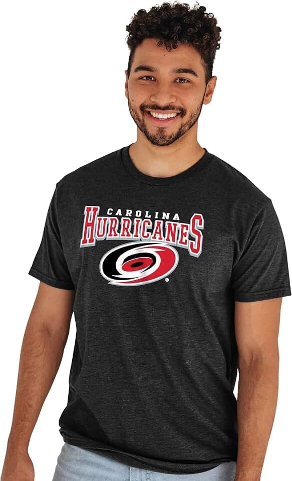 Blue 84 NHL Unisex-Adult NHL Officially Licensed T-Shirt Heathered Black