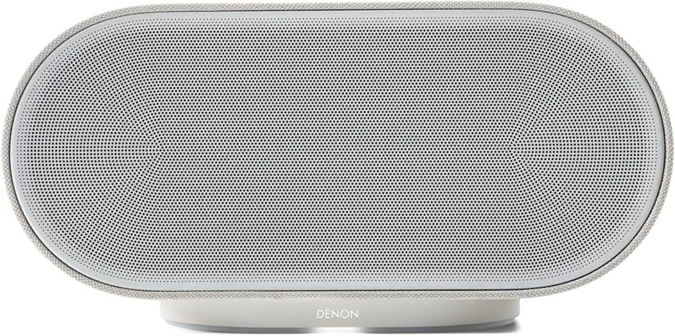 Denon Home 600 Smart Bluetooth Lautsprecher mit HEOS, Dolby Atmos Music, Musikbox Kabellos, Hi-Res Audio, 8 Treiber Array, Stereopaar-Funktion, WLAN, AirPlay 2, Premium Sound & Multiroom - Stone