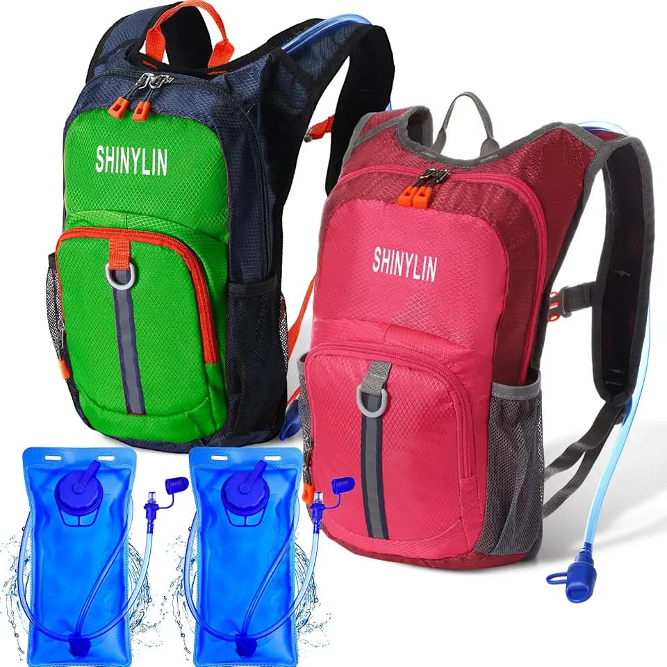Shinylin 2 Pcs Kids Hydration Hiking Backpack