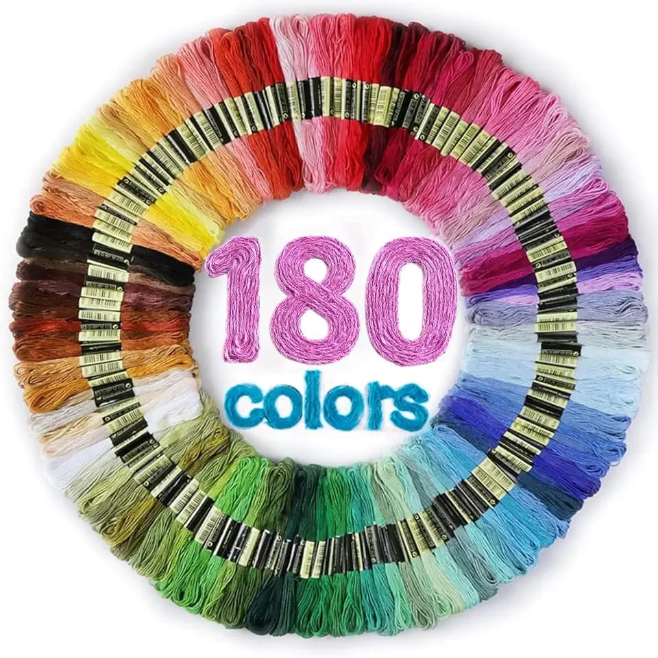 LOVIMAG Embroidery Thread 180pcs Friendship Bracelet String Floss Kit Yarn
