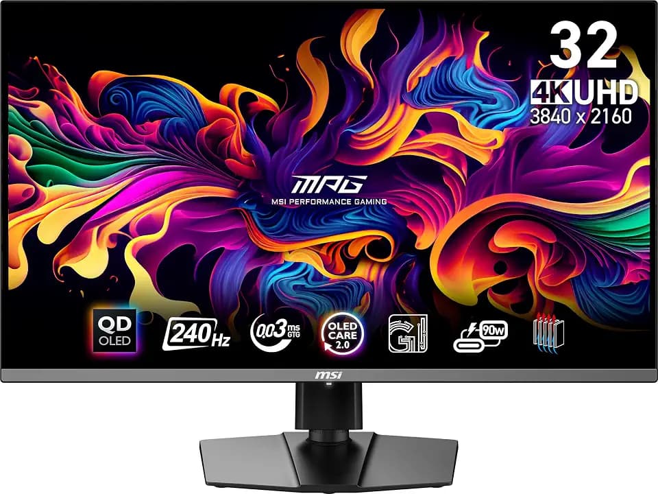 "monitor Per Pc Da Gioco - Msi - 31,5"" - Uhd - 240hz - Pannello QD-Oled - 0,03 Ms - Altezza Regolabile - Mpg 321urx QD-Oled"
