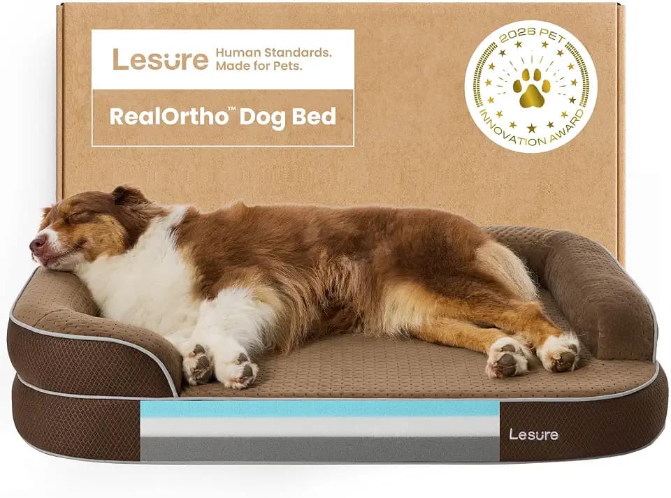 LE SURE RealOrtho™ Memory-Schaum Hundebett groß - orthopädisches Hundesofa