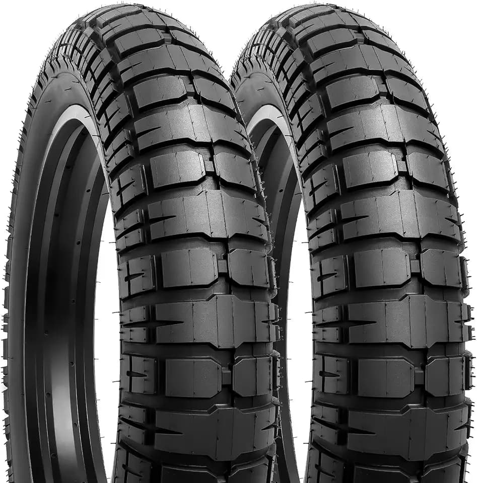 YUNSCM 2-PCS 20x4.0/98-406 Heavy Duty Fat E-Bike Tires Compatible with 20 x 4.0 All-Terrain E-Bike Street Bicycle Tires
