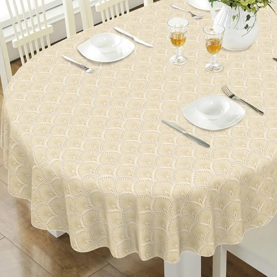 Oval Tablecloth, French Country Printed Oval Table Cloth-60x84 Inch, Fabric Washable and Waterproof Oval Table Cover for Farmhouse Kithchen Dining Decoration