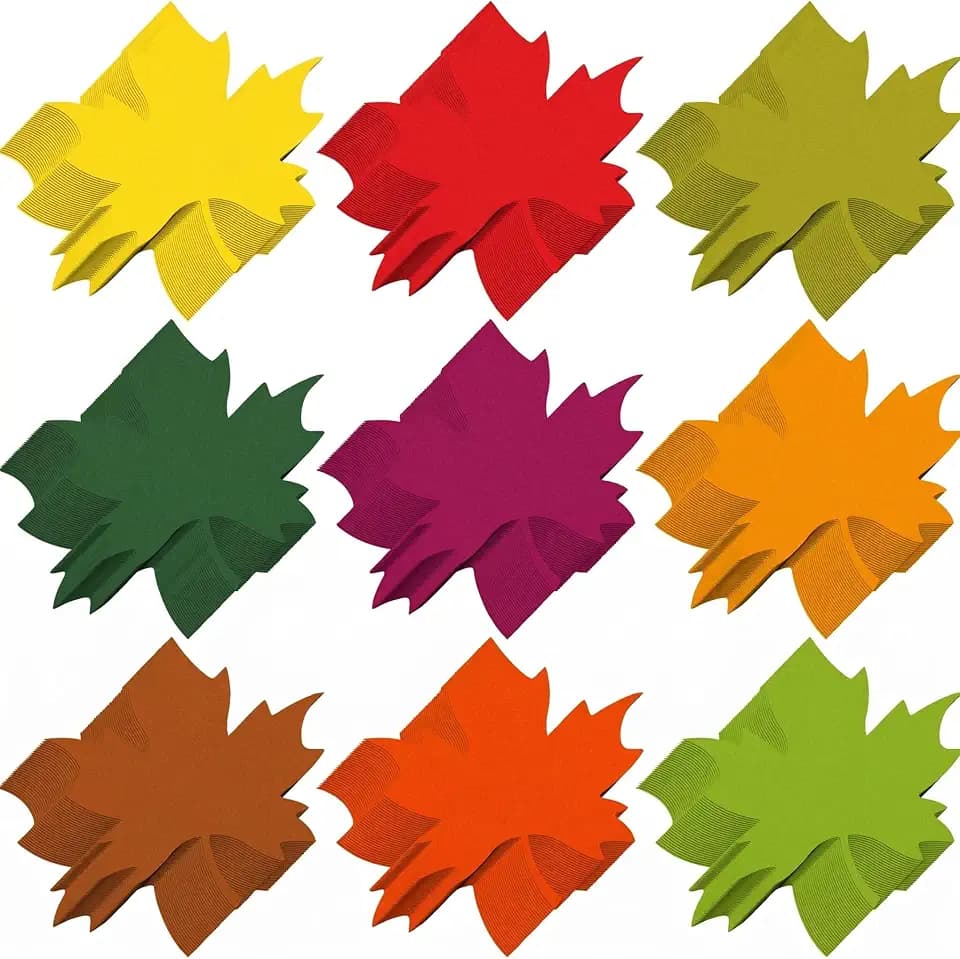 600 Pcs Maple Leaf Cutouts Paper, 1.97'' Fall Die Cuts for Bulletin Board
