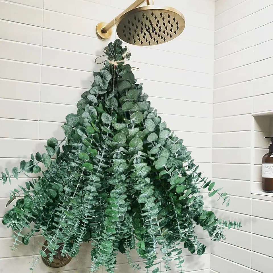 42 Pcs Dried Eucalyptus Stems for Shower, 17" Preserved Eucalyptus Plants