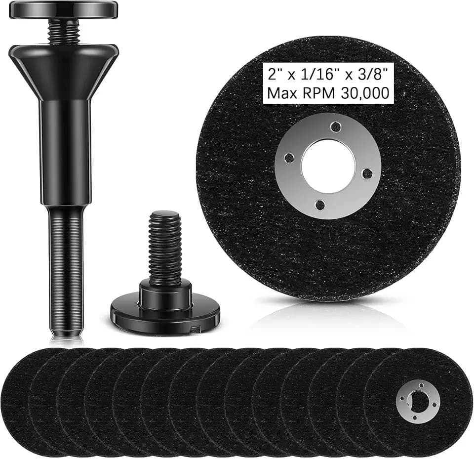 Lasnten 2 Inch 50 Pack Die Grinder Cut-Off Wheels with 1/4" Arbor Mandrel