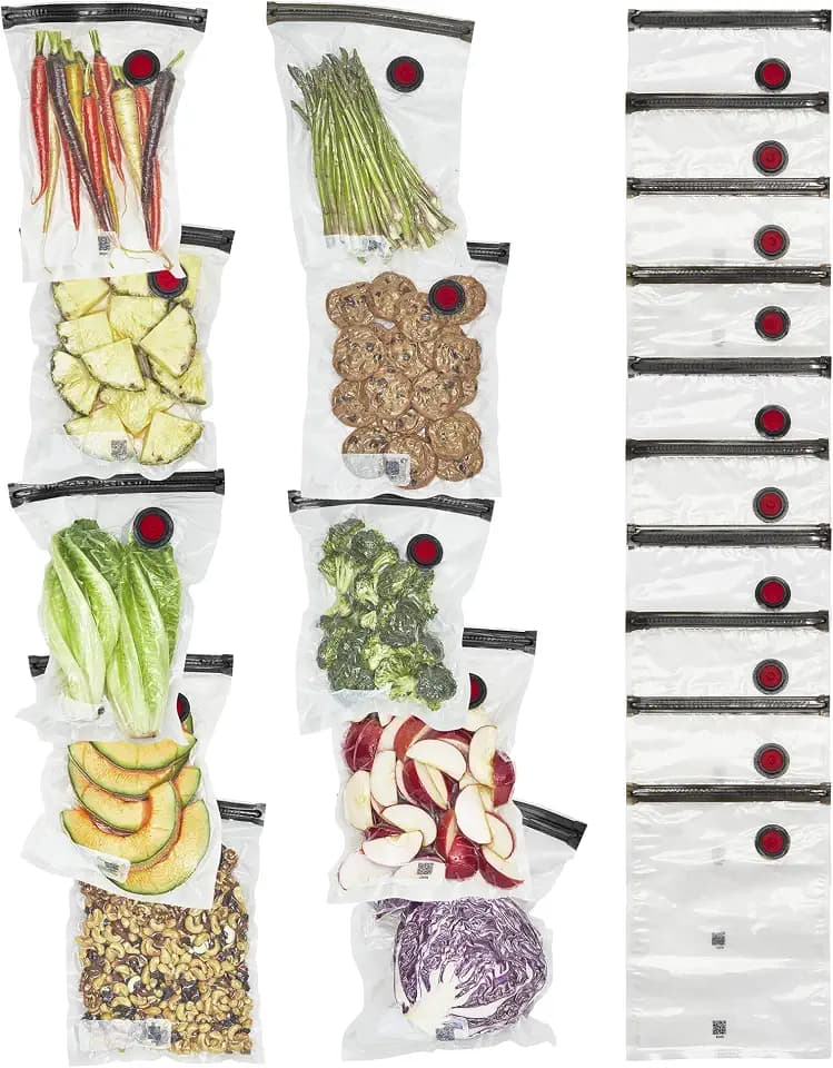 ZWILLING Fresh & Save 20-pc Vacuum Sealer Bags, Sous Vide Bags, Meal Prep - Medium