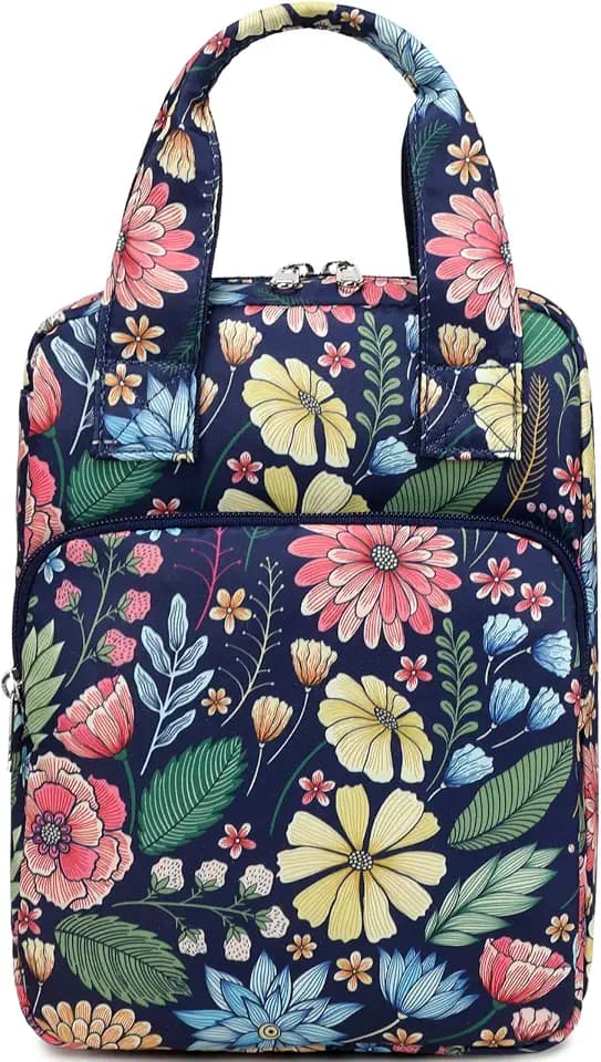 DSIUE Bible Cover Case for Women, Floral Bible Cover with Handle, Bible Carrying Case for Women, Bible Book Cover Gifts