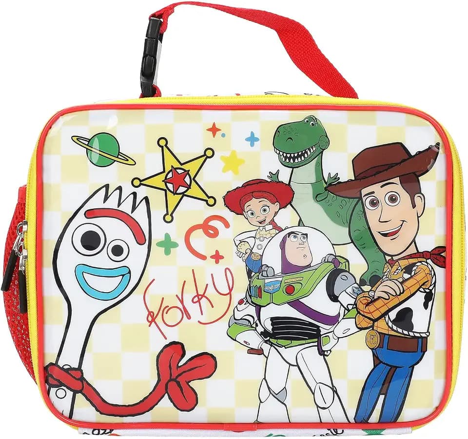 Bioworld Toy Story Kids Lunch Bag with Reverse Printed PVC for School and On-the-Go Meals