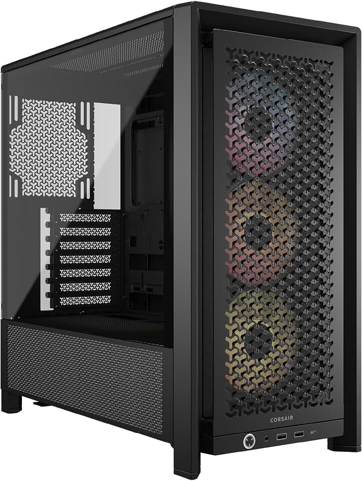CORSAIR Frame 4000D RS ARGB Modulares Mid-Tower ATX PC-Gehäuse – Schwarz