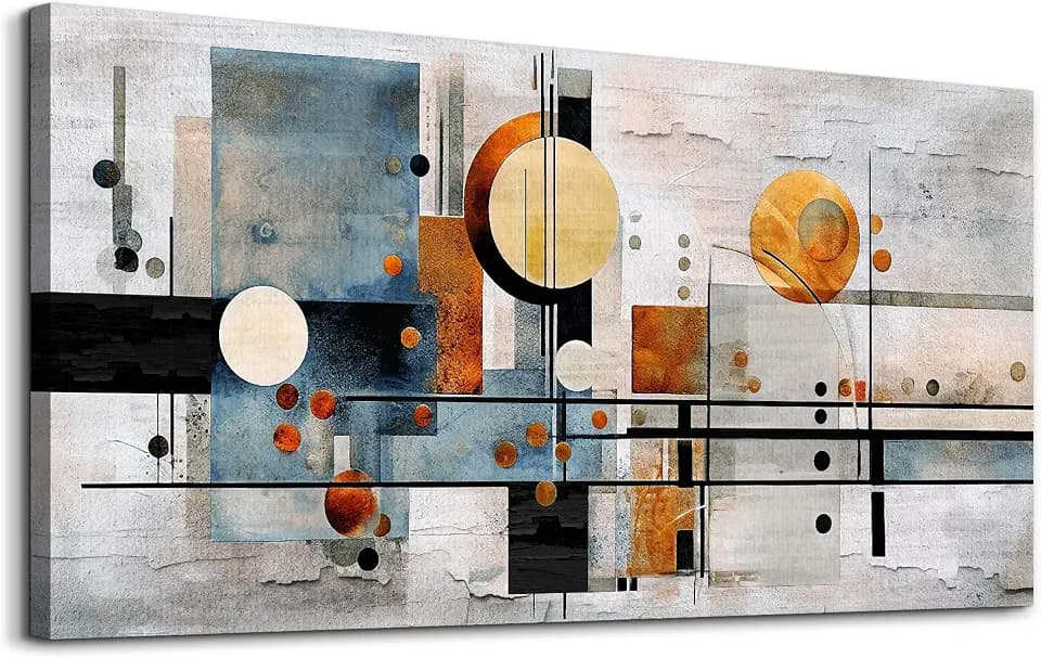 MHARTK66 Large Modern Abstract Horizontal Wall Art for Living Room,40x20 In