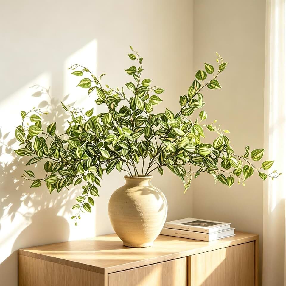 5PCS Artificial Greenery Stems, 31.5 inch