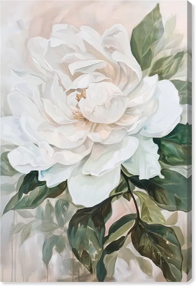 Art Remedy Blooming Serenity Canvas Luxury Floral Art, Gallery Wrapped, 20" x 30"