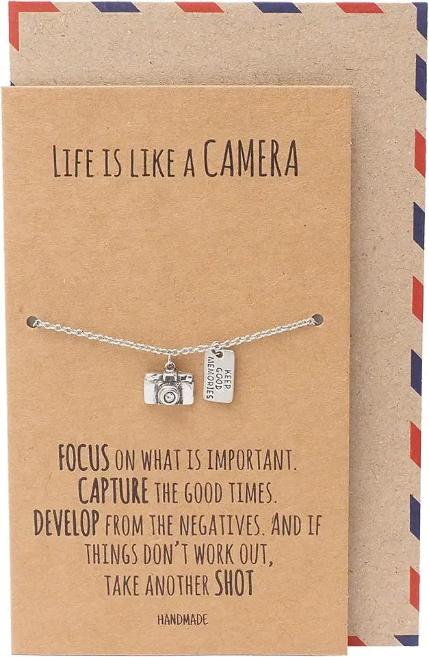 quan jewelry Vintage Camera Jewelry for Women, Photography Gift