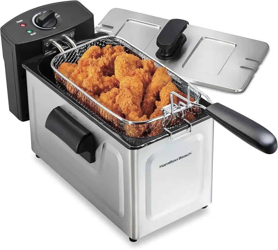Hamilton Beach 3 Liter Professional Style Electric Deep Fryer With Basket