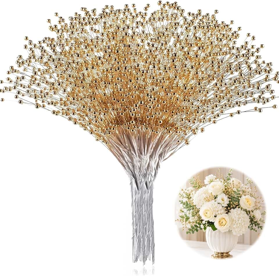 XINHUIDALSQ 100 Pcs Pearl Bouquet Decoration Pearl String Beaded Garland