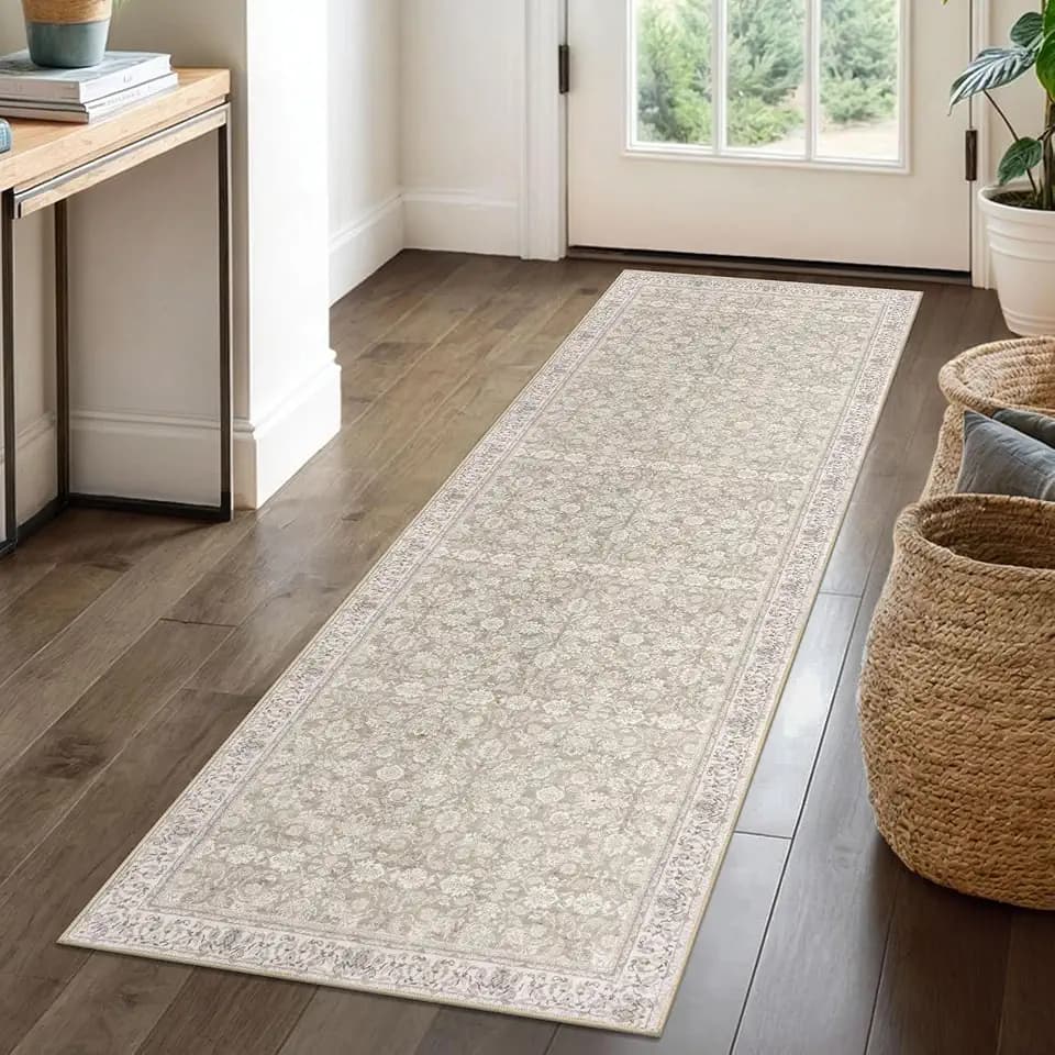 SIILOOM 2x6 Washable Runner Rug, Non Slip Soft Area Rug for Hallway Kitchen