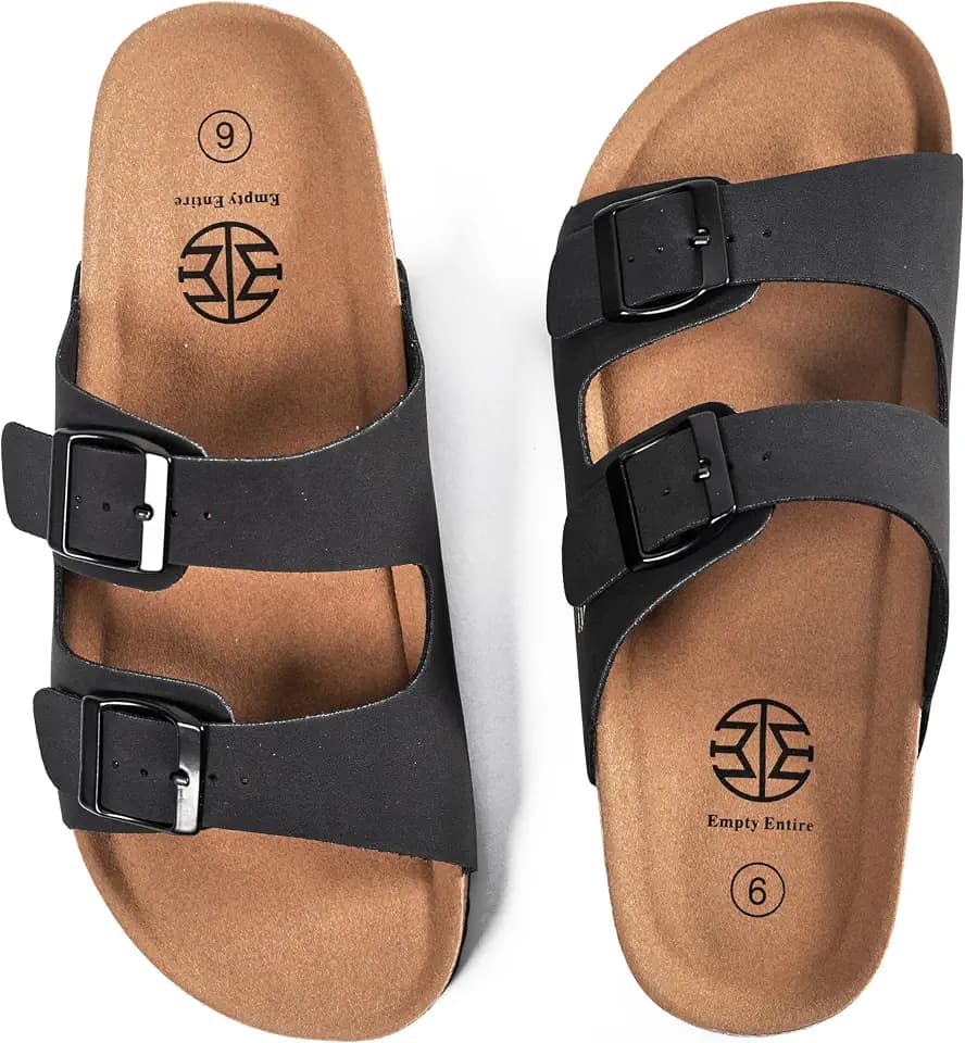 Women's Faux Leather Flat Sandals