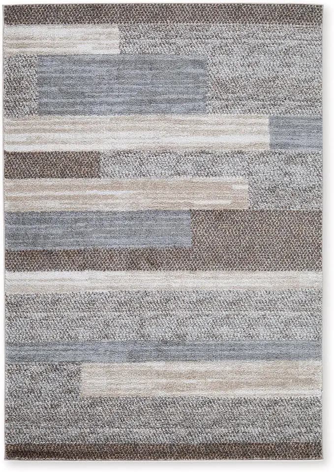 Signature Design by Ashley Sethburn Striped Area Rug 5x7, Cream/Gray
