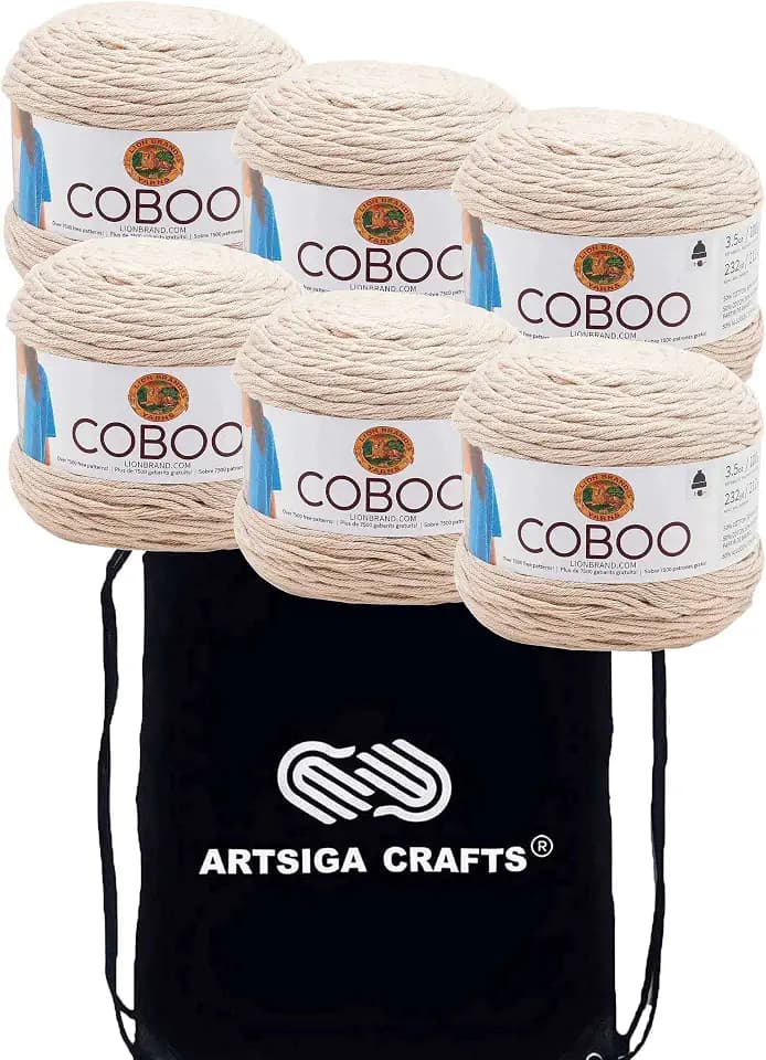 Lion Brand Yarn Coboo 835-123 Tan