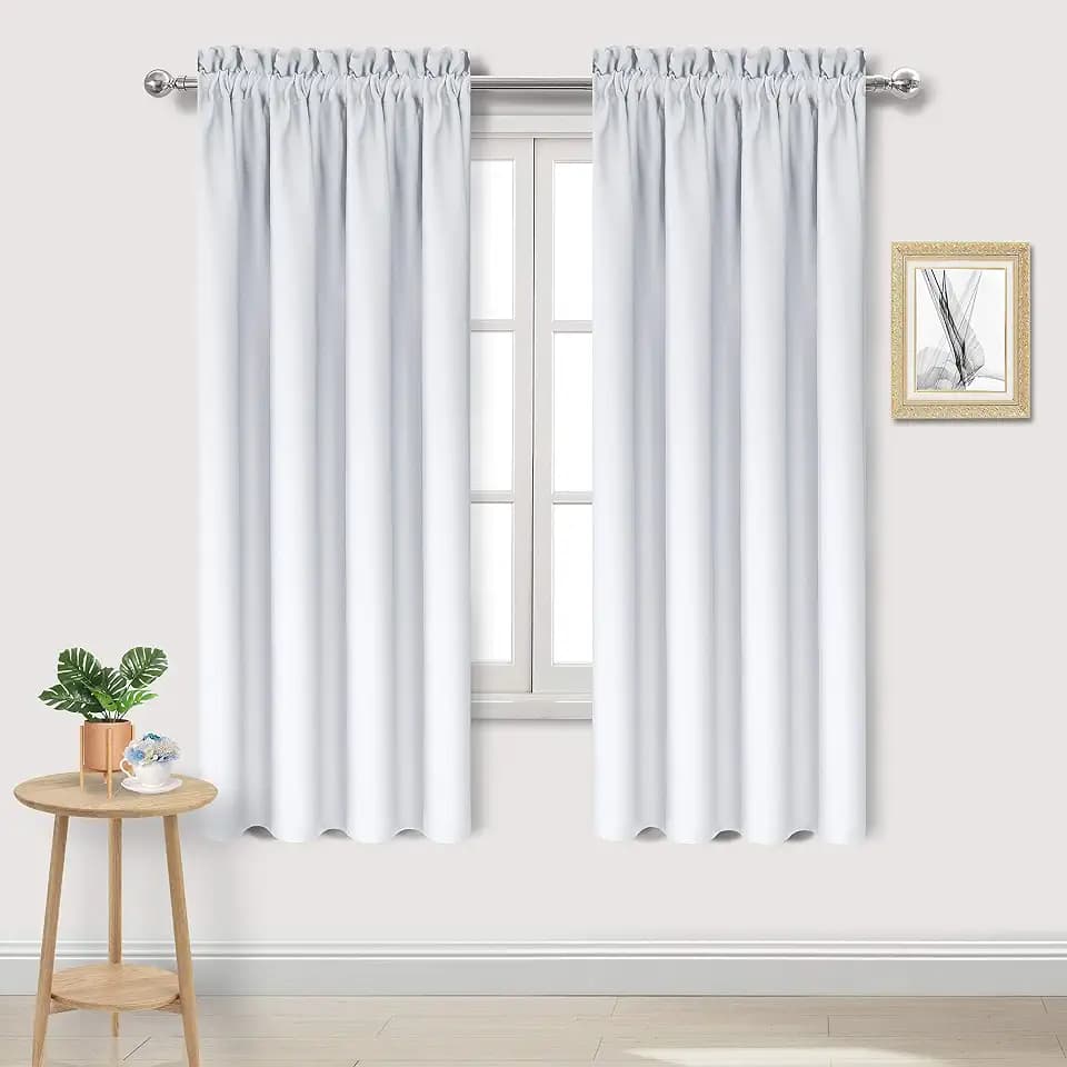 DWCN Blackout Curtains for Bedroom Living Room 38 x 63 Inch Long 2 Panels