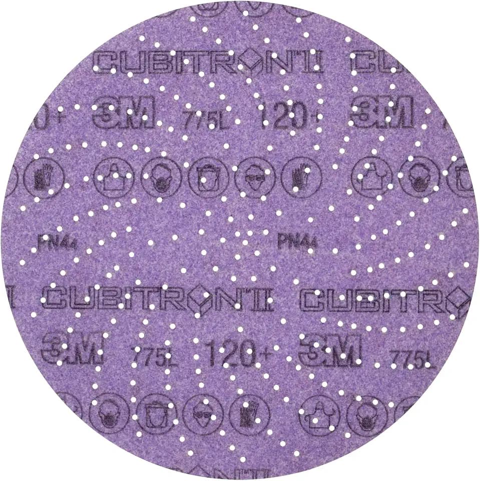 3M Xtract Cubitron II Film Disc, 775L, 320+ 3MIL, 5 in, Die 500LG