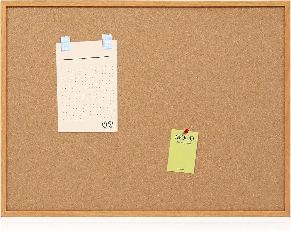 Cork Board Bulletin Board 30 x 42, Oak Framed 4x3 Corkboard