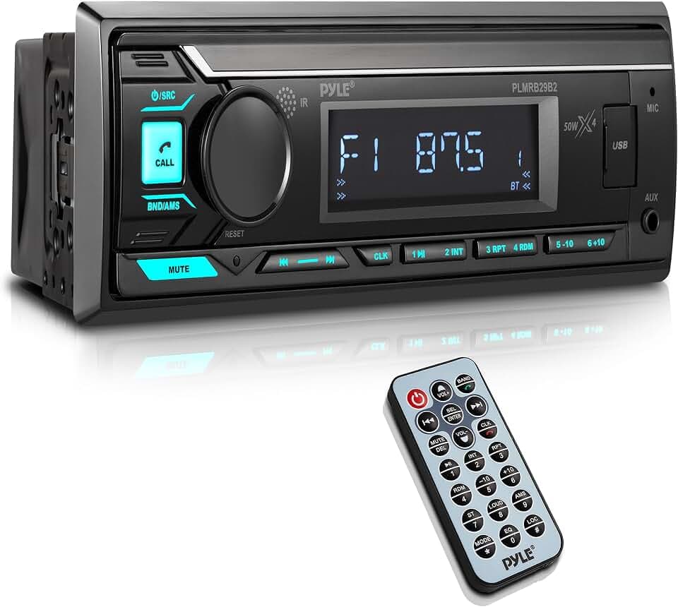 Pyle Marine-Radioempfänger mit Bluetooth, Freisprechfunktion, USB & AUX
